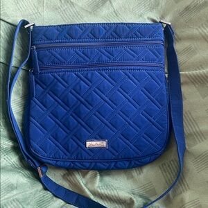 Vera Bradley Cobalt Quilted Crossbody Bag nwot